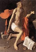 LA TOUR, Georges de St Jerome sv USA oil painting artist
